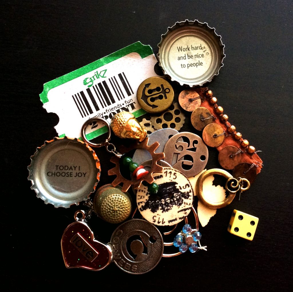 various found objects